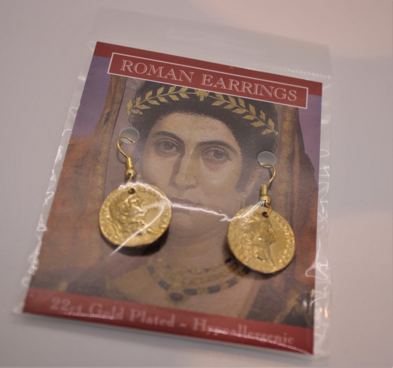 Roman Coin Earrings Congleton Museum roman-coin-earrings-congleton-museum